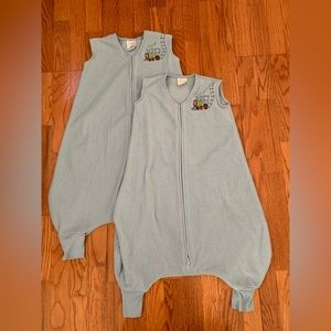 Bundle of 2 Halo Sleepsacks Early Walker Micro-fleece Blue Large 12-18 months